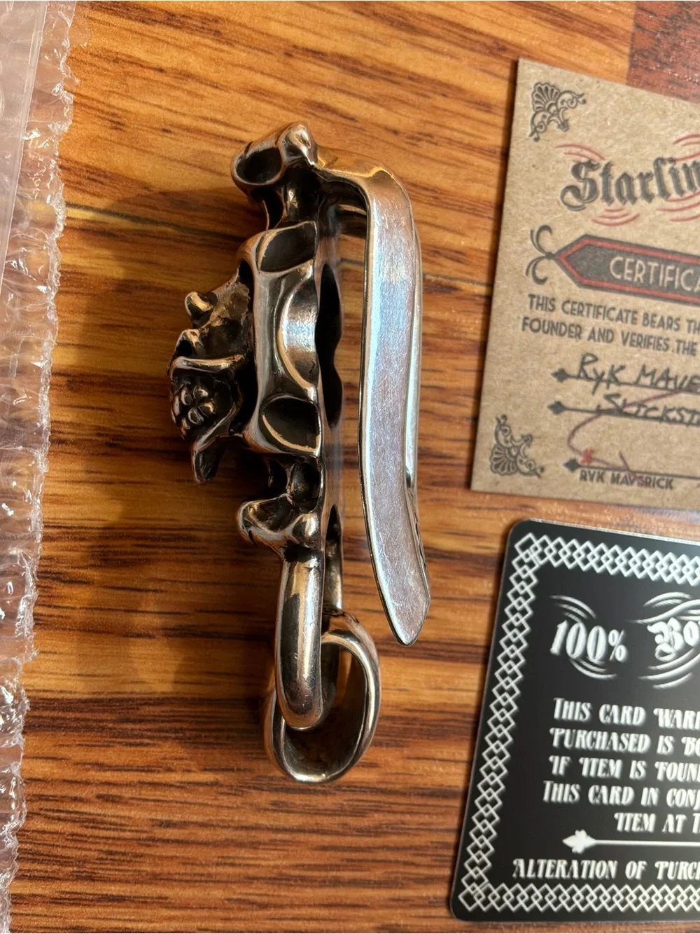 STARLINGEAR Sterling Silver 925 Skull Keychain